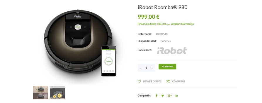 Tu robot aspirador: iRobot Roomba 900 en Merkaideas
